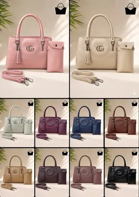 Women's Beige Leather Shoulder Bag with Tassel thumbnail 2