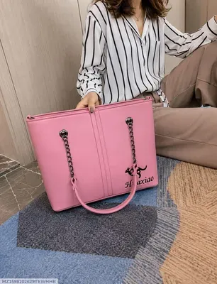 Pink Leather Shoulder Bag for Women thumbnail 2