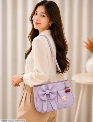 Women's Leather Plain Shoulder Bag thumbnail 1