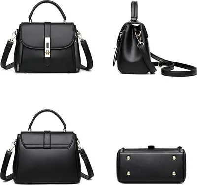 Women's Leather Plain Shoulder Bag thumbnail 2