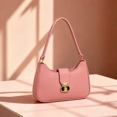 Women's Leather Plain Shoulder Bag