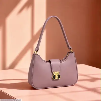 Women's Leather Plain Shoulder Bag
