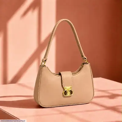 Women's Leather Plain Shoulder Bag