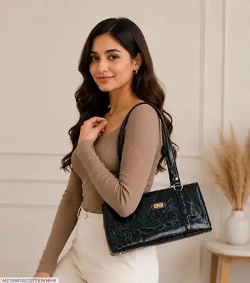 Women's Leather Printed Shoulder Bag