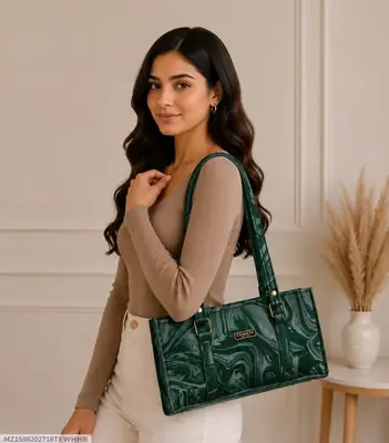 Women's Leather Plain Shoulder Bag