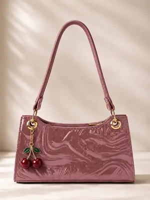 Women's Leather Plain Shoulder Bag