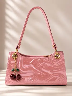 Women's Leather Plain Shoulder Bag