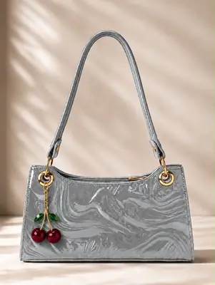 Women's Leather Plain Shoulder Bag