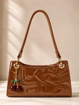 Women's Leather Plain Shoulder Bag