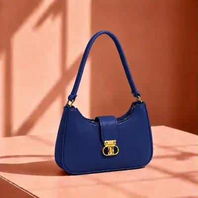Women's Leather Plain Shoulder Bag