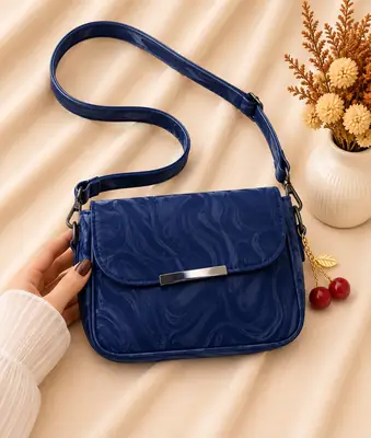 Women's Leather Printed Shoulder Bag