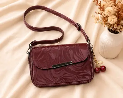 Women's Leather Printed Shoulder Bag thumbnail 2