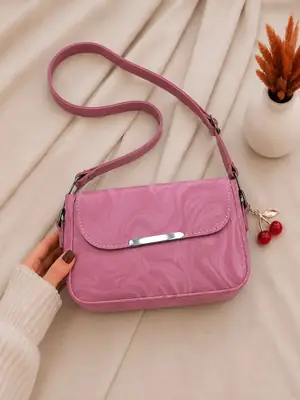 Women's Leather Printed Shoulder Bag