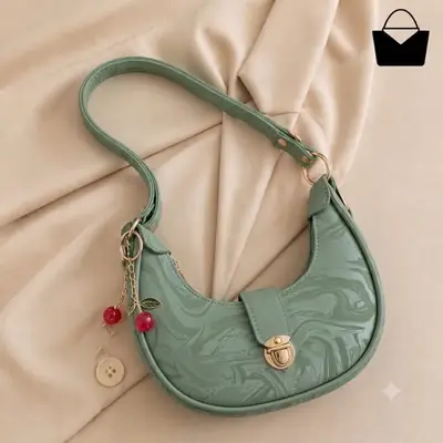 Women's Leather Printed Shoulder Bag
