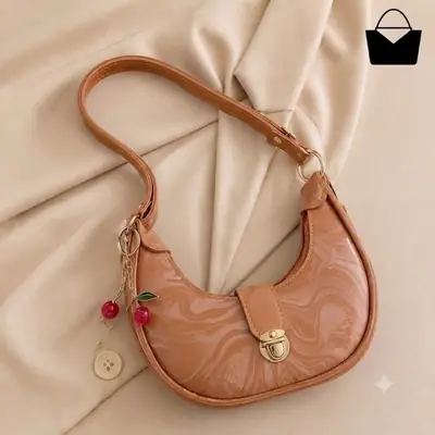 Women's Leather Printed Shoulder Bag
