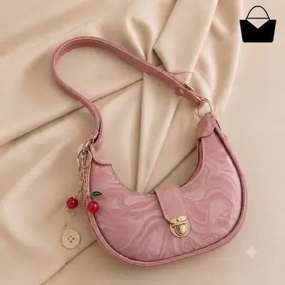 Women's Leather Printed Shoulder Bag