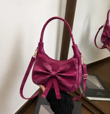 Women's Leather Plain Shoulder Bag