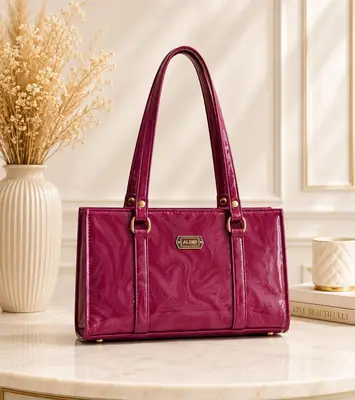 Women's Leather Plain Shoulder Bag