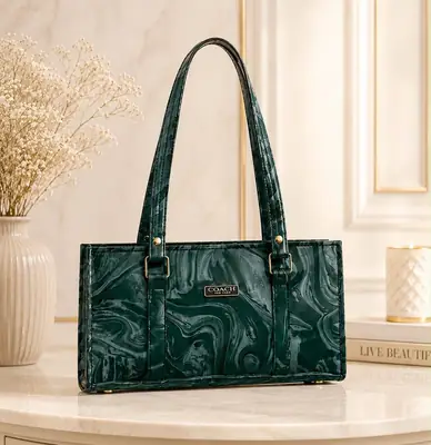 Women's Leather Plain Shoulder Bag thumbnail 2