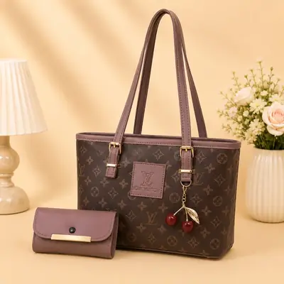 Women's Leather Plain Shoulder Bag