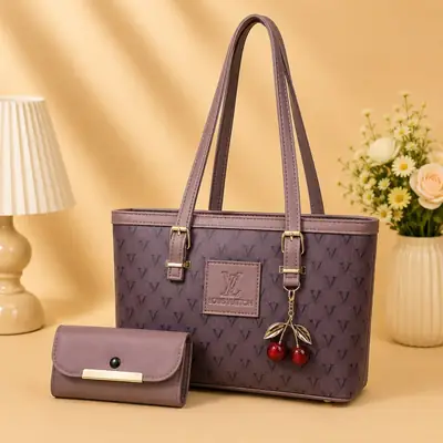 Women's Leather Plain Shoulder Bag