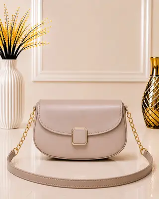 Women's Leather Plain Shoulder Bag thumbnail 2