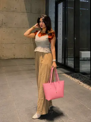 Women's Leather Plain Shoulder Bag
