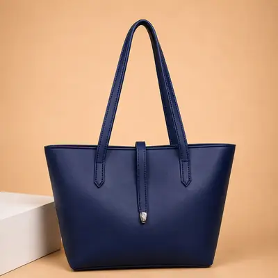 Women's Leather Plain Shoulder Bag