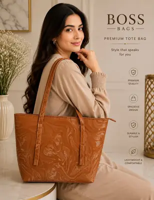 Women's Leather Plain Shoulder Bag