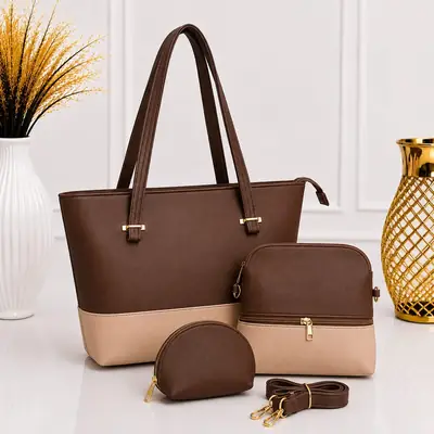 Women's Leather Plain Shoulder Bag