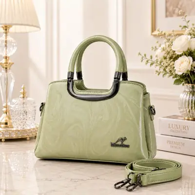 Women's Leather Printed Shoulder Bag