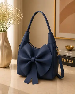 Women's Leather Plain Shoulder Bag
