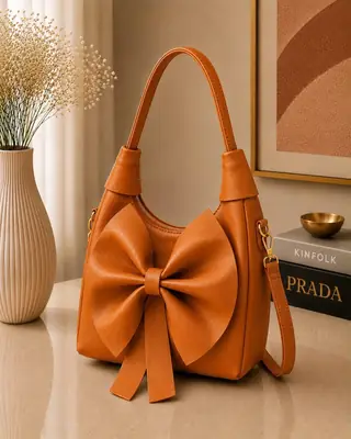 Women's Leather Plain Shoulder Bag