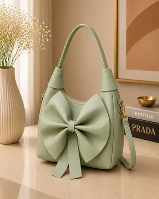 Women's Leather Plain Shoulder Bag