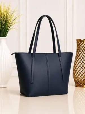 Women's Leather Plain Shoulder Bag