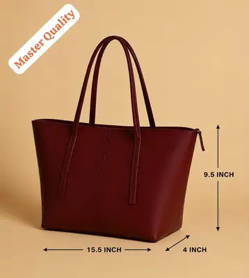 Women's Leather Plain Shoulder Bag thumbnail 2