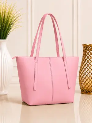 Women's Leather Plain Shoulder Bag