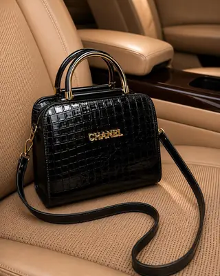 Women's Leather Plain Shoulder Bag