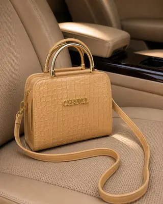 Women's Leather Plain Shoulder Bag