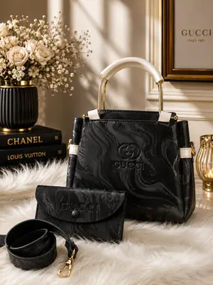 Women's Leather Printed Shoulder Bag