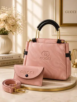 Women's Leather Printed Shoulder Bag