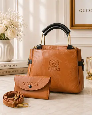 Women's Leather Printed Shoulder Bag