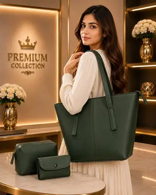Women's Leather Plain Shoulder Bag
