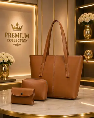 Women's Leather Plain Shoulder Bag thumbnail 2