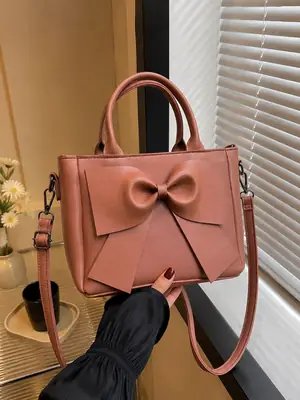 Women's Leather Plain Shoulder Bag