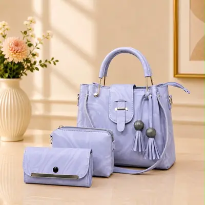 Women's Leather Plain Shoulder Bag