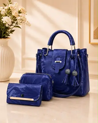 Women's Leather Plain Shoulder Bag
