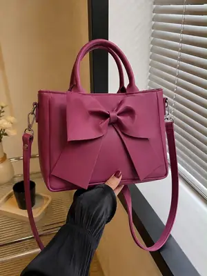 Women's Leather Plain Shoulder Bag