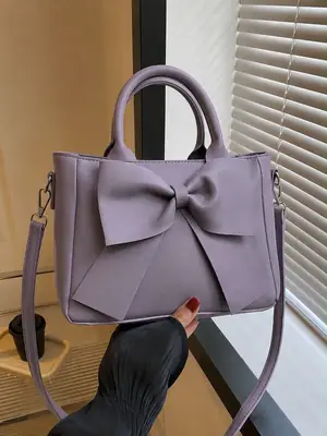 Women's Leather Plain Shoulder Bag