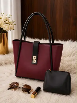 Women's Leather Plain Shoulder Bag